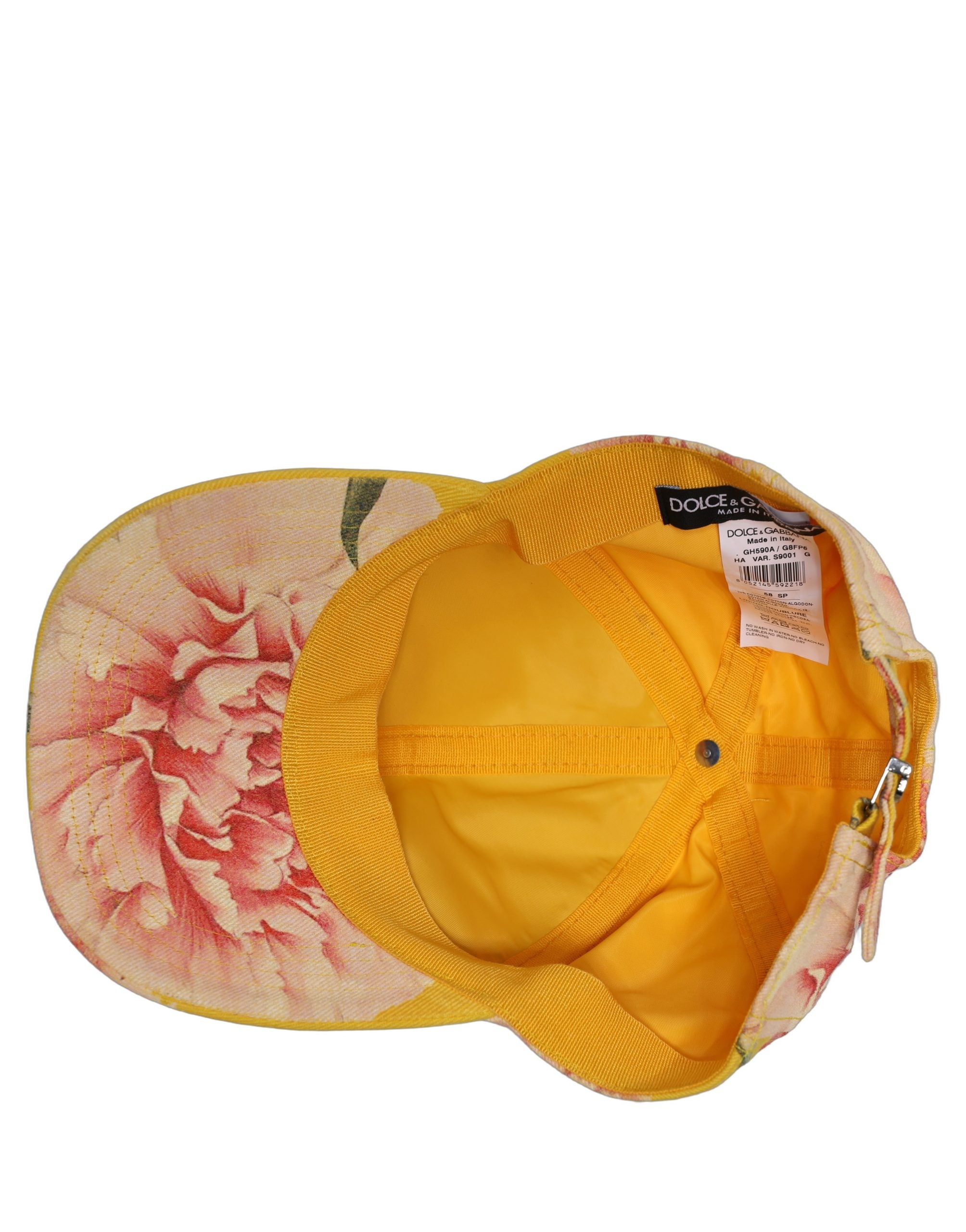 Dolce & Gabbana Herren Baseball Capello Mütze aus Baumwolle in Multicolor mit Blumenmuster