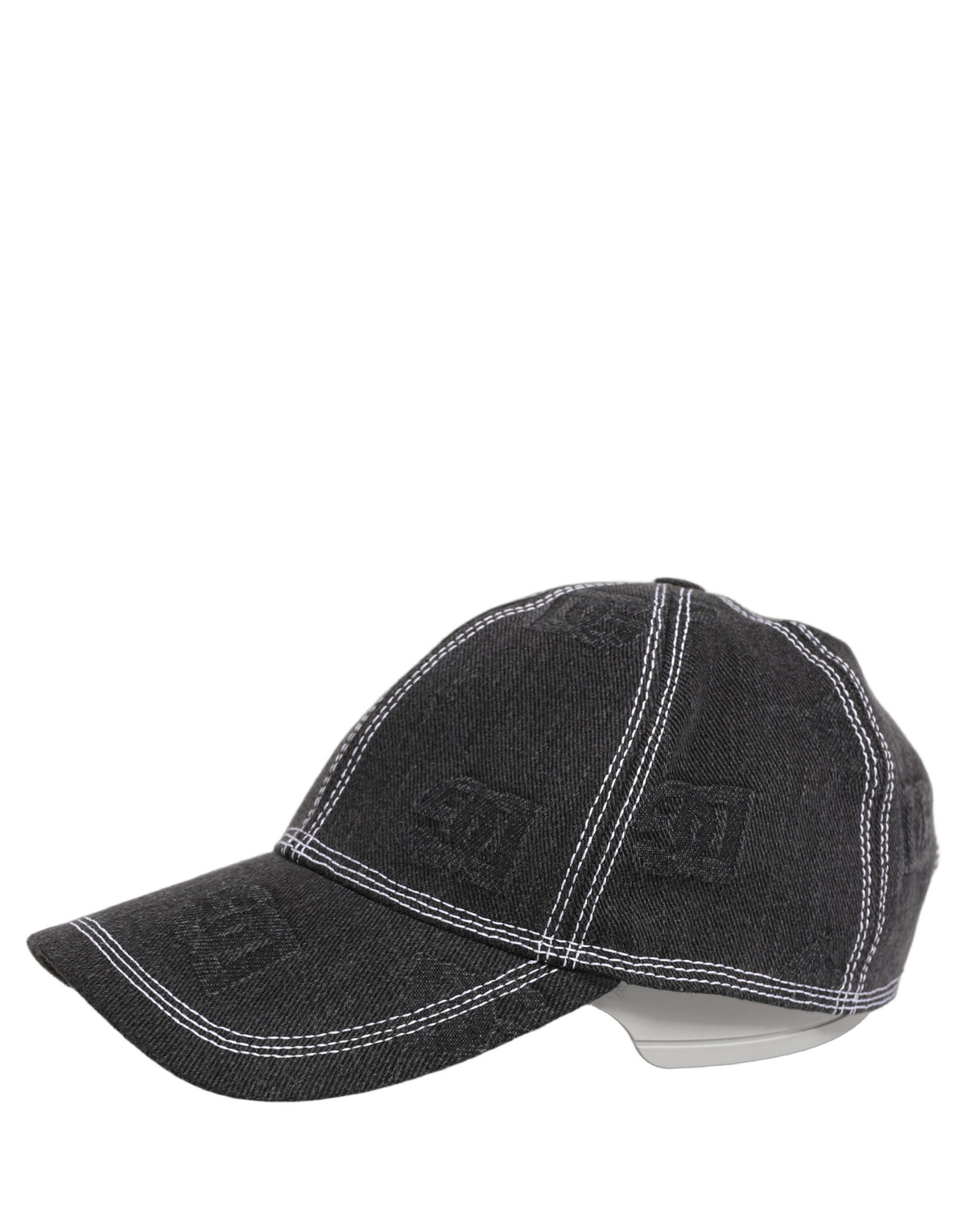 Dolce & Gabbana Herren Schwarze Baumwoll 6-Panel Baseball Cap