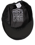 Dolce & Gabbana Herren Schwarze Baumwolle Stretch Newsboy Mütze Capello Hut