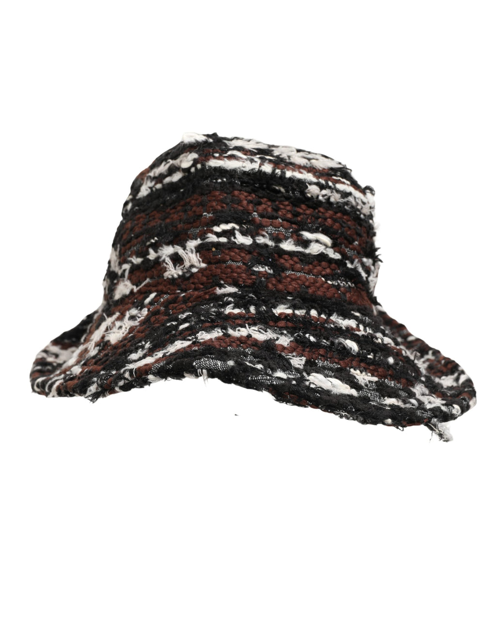 Dolce & Gabbana Damen Bucket Hat aus Acryl-Tweed in Multicolor