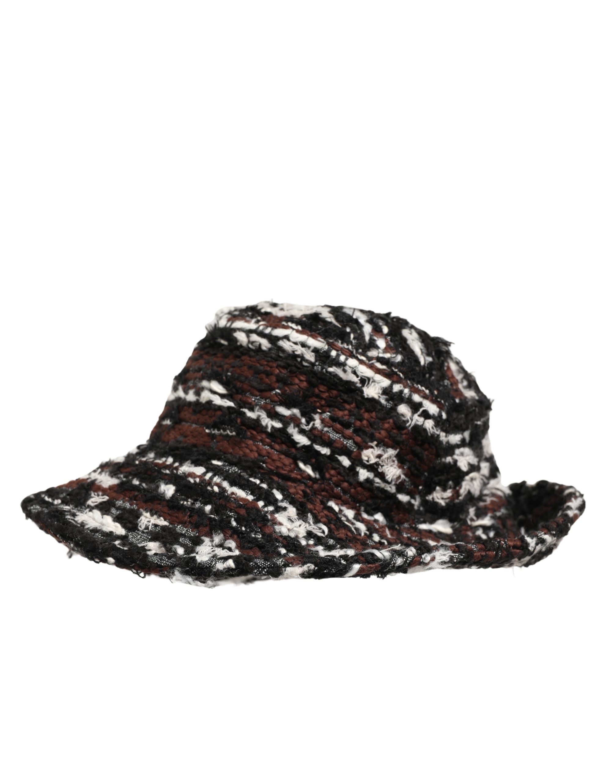 Dolce & Gabbana Damen Bucket Hat aus Acryl-Tweed in Multicolor
