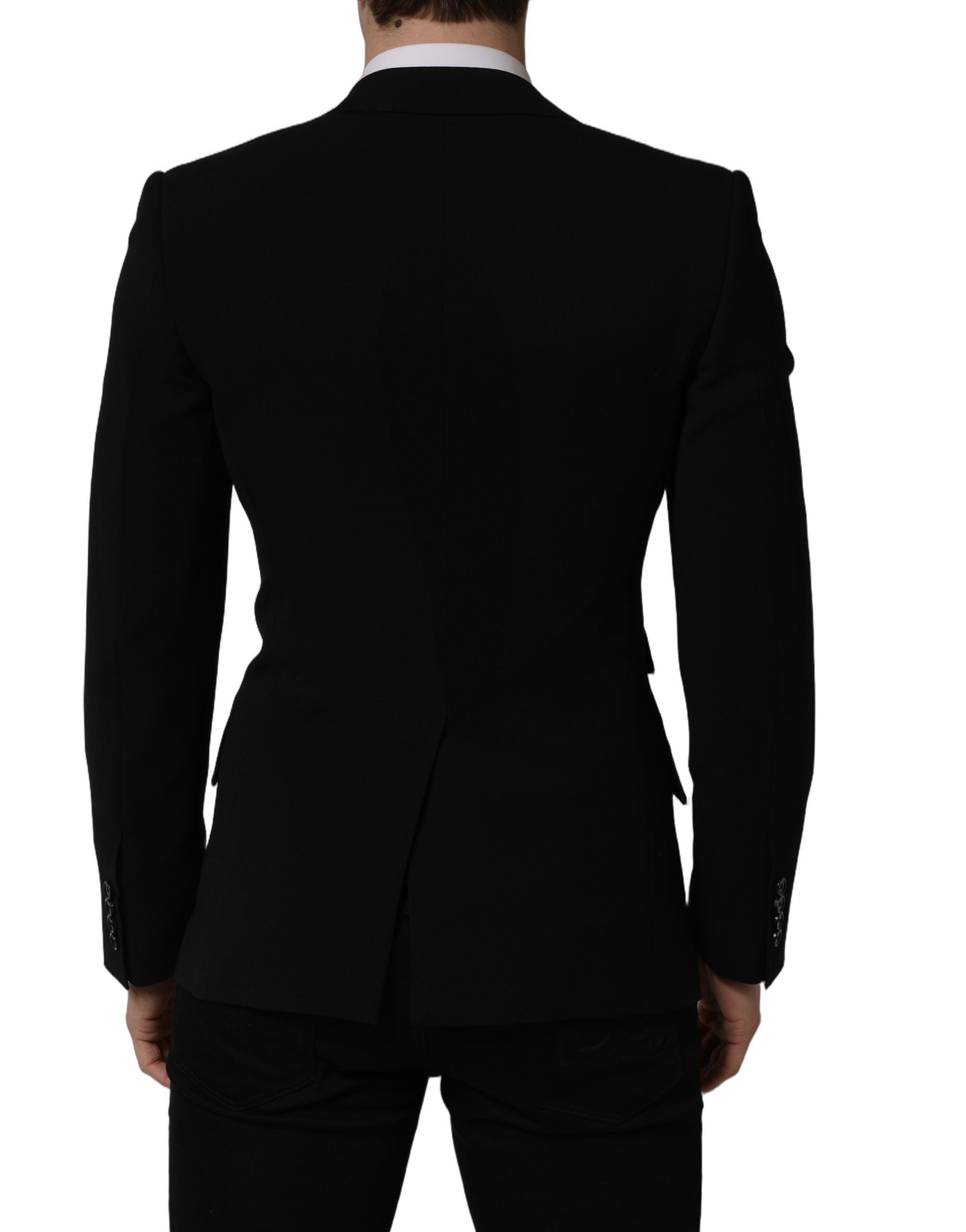 Dolce & Gabbana Schwarzer einreihiger Herren-Blazer