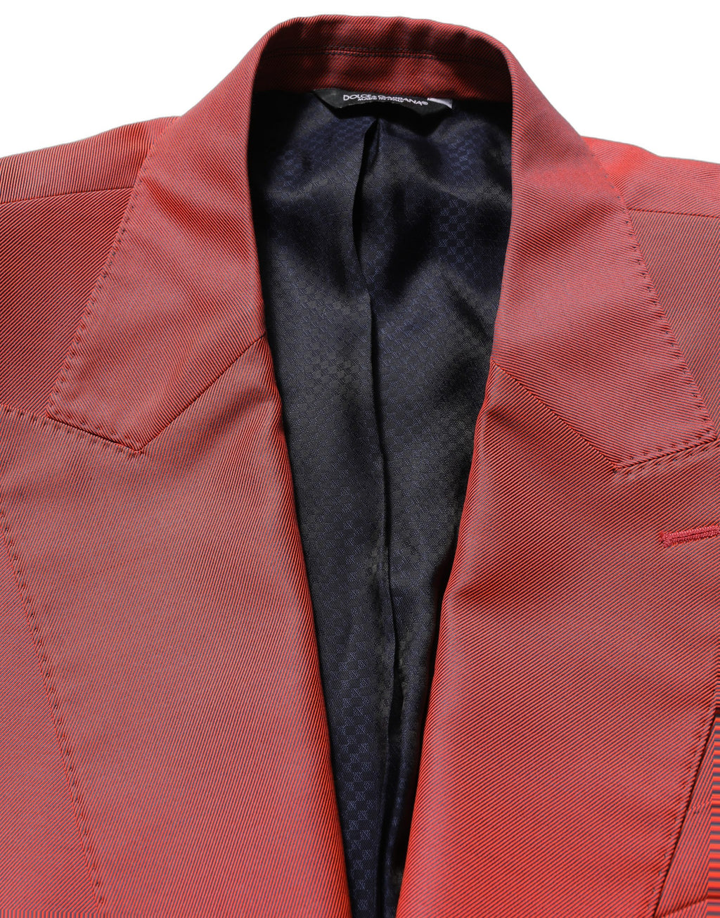 Dolce & Gabbana Roter Herren-Sakko aus Wolle mit Einreiher