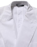 Dolce & Gabbana Weißer Baumwoll-Blazer im Double-Breasted-Stil