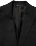 Dolce & Gabbana Schwarzer Blazer aus Polyester, einreihig