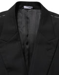 Dolce & Gabbana Schwarzer Woll-Sakko mit Einreiher