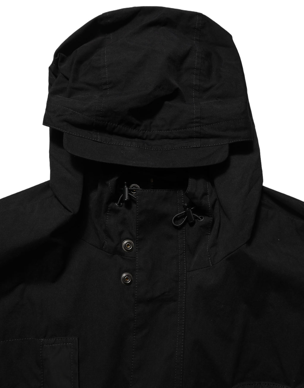 Dolce & Gabbana Schwarze Kapuzen-Windbreaker-Jacke aus Nylon für Herren