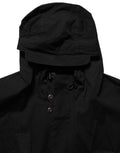 Dolce & Gabbana Schwarze Kapuzen-Windbreaker-Jacke aus Nylon für Herren