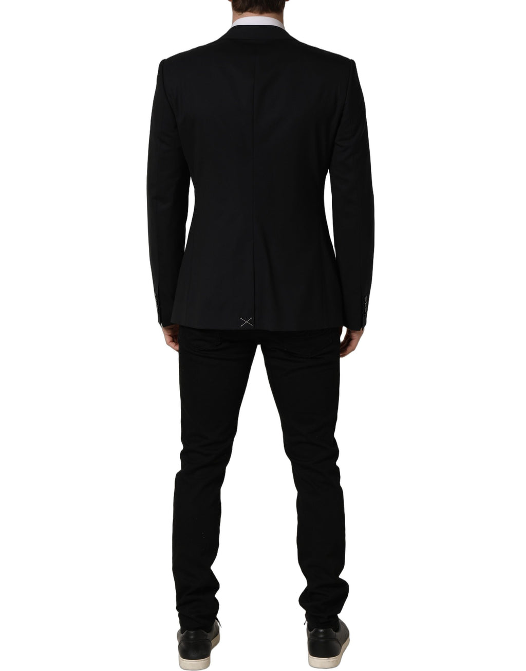 Dolce & Gabbana Schwarzer Woll-Sakko mit Einreiher