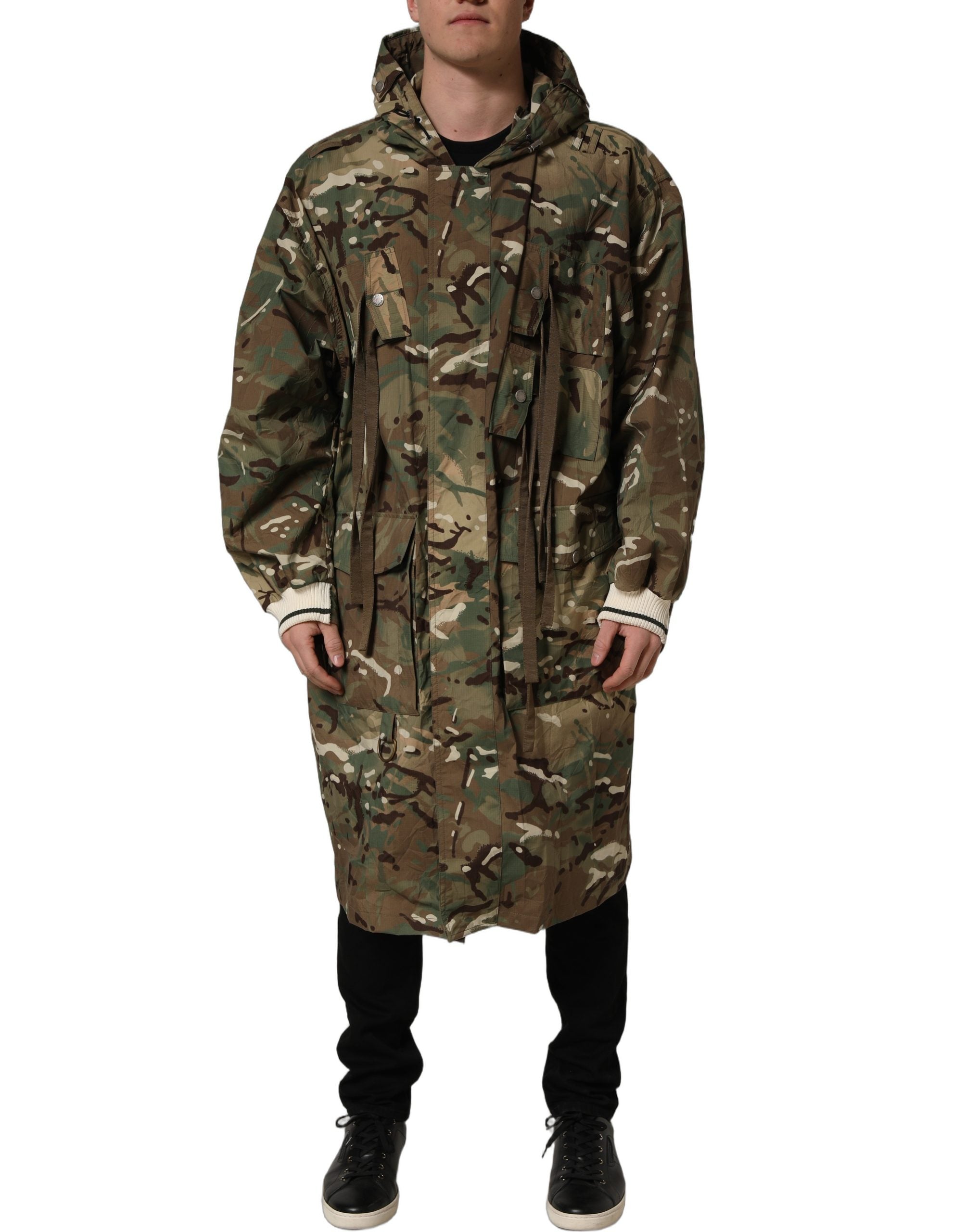 Dolce & Gabbana Kapuzenjacke im Multicolor-Tarnmuster