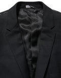Dolce & Gabbana Schwarzer Woll-Sakko mit Einreiher