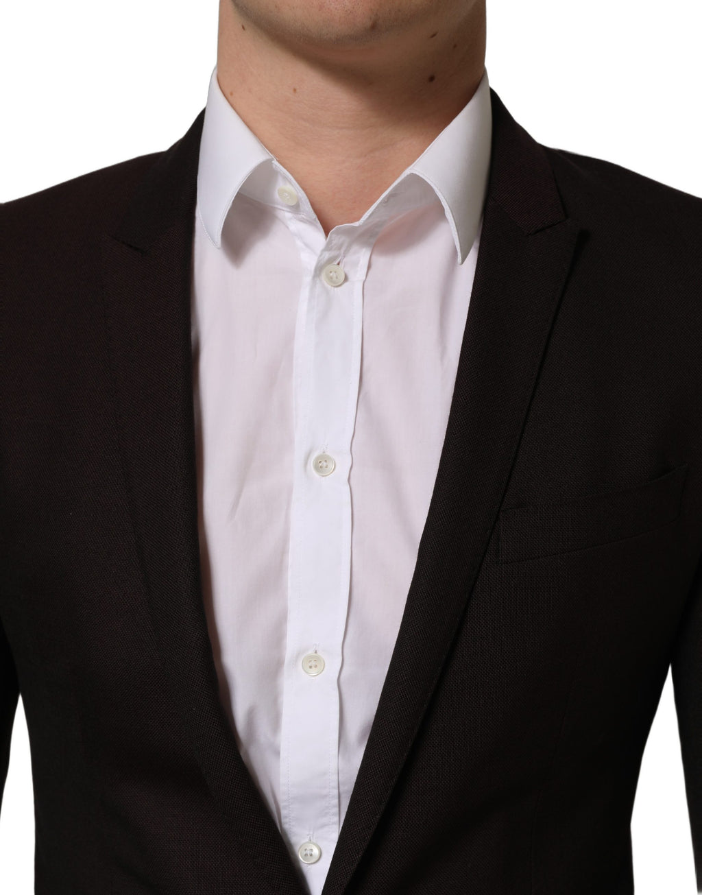 Dolce & Gabbana Brauner Woll-Sakko GOLD Einreiher für Herren
