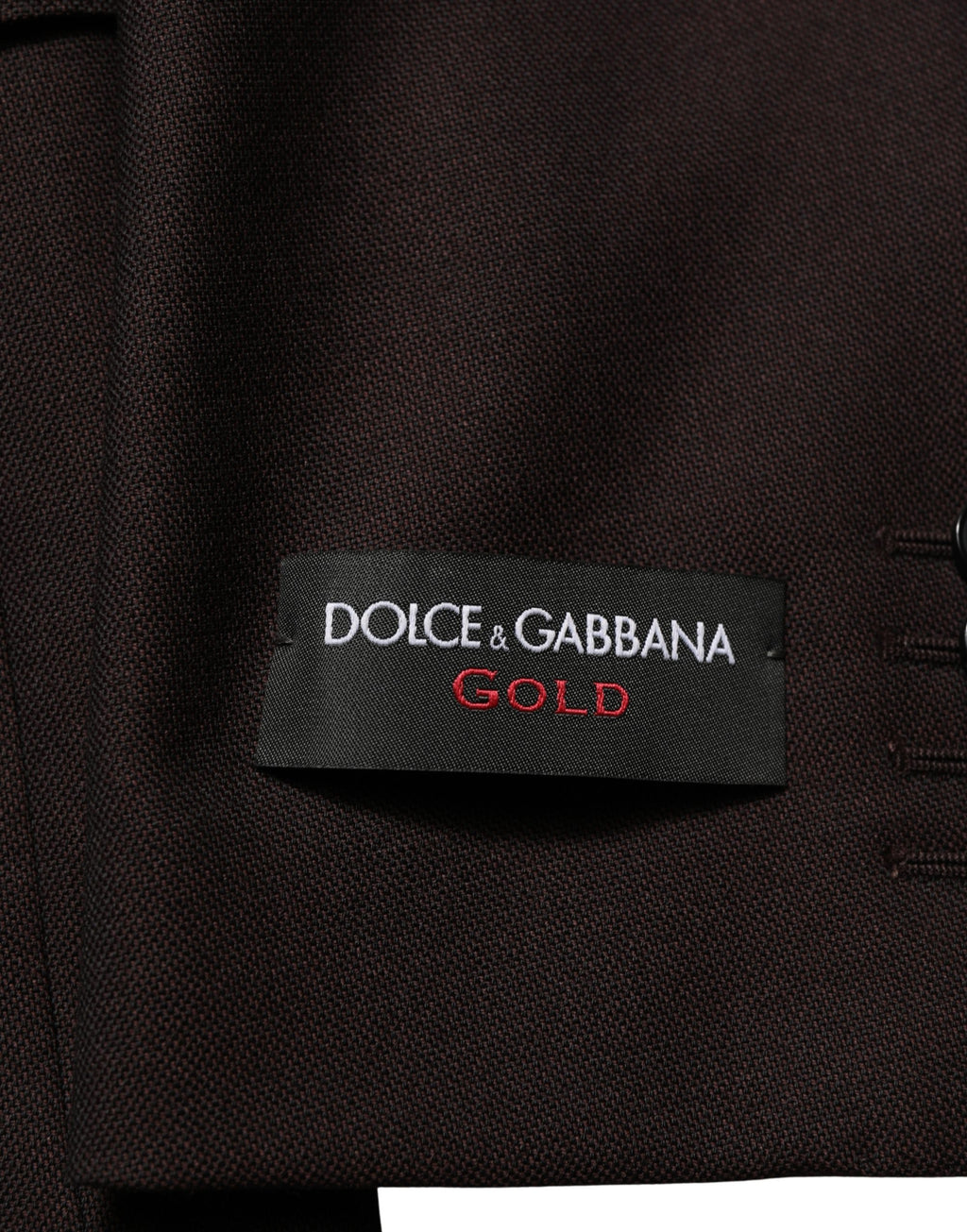 Dolce & Gabbana Brauner Woll-Sakko GOLD Einreiher für Herren