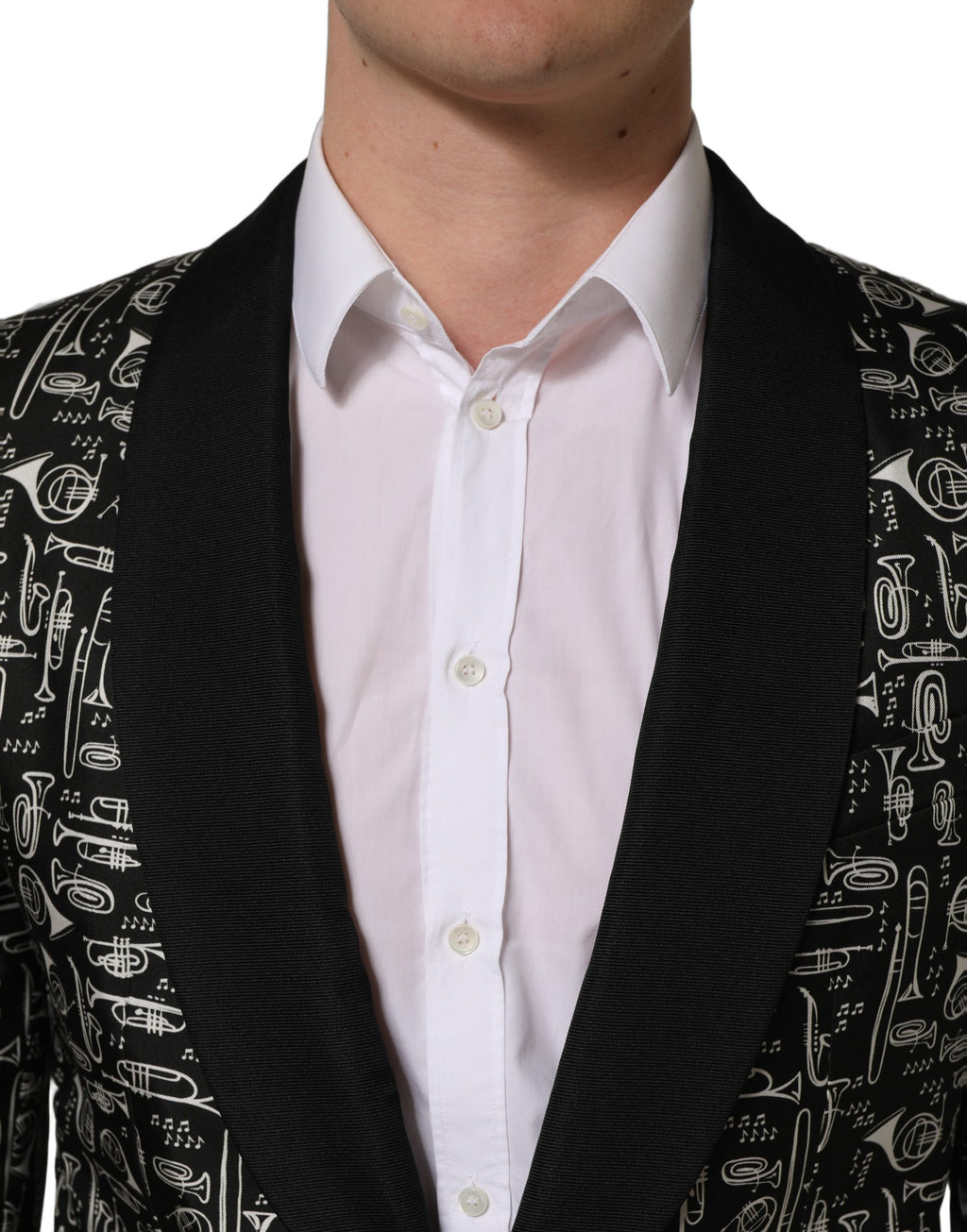 Dolce & Gabbana Schwarzer Blazer mit Kristallverzierungen