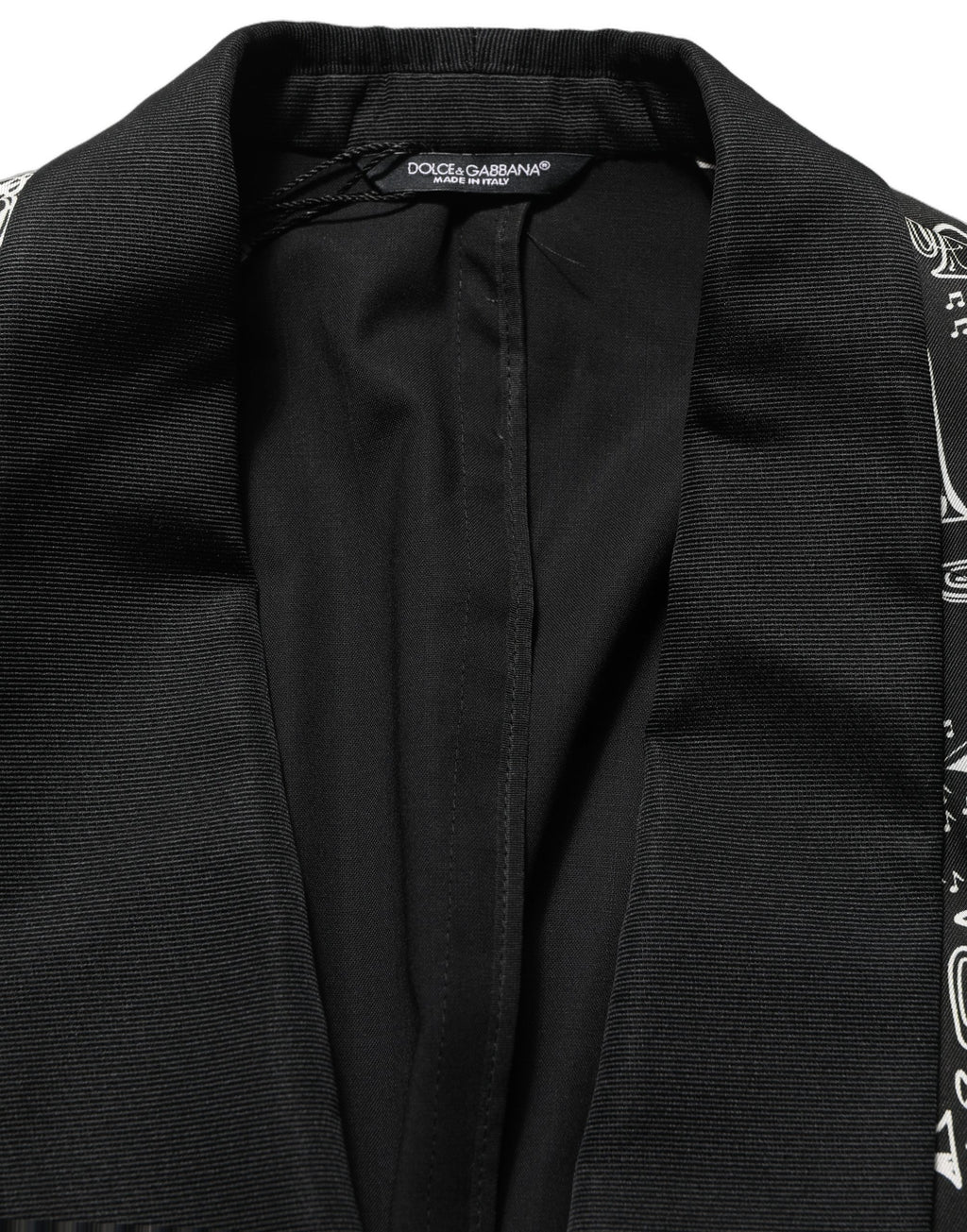 Dolce & Gabbana Schwarzer Blazer mit Kristallverzierungen