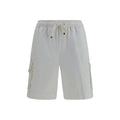 Brunello Cucinelli Weiße Baumwoll-Bermudashorts