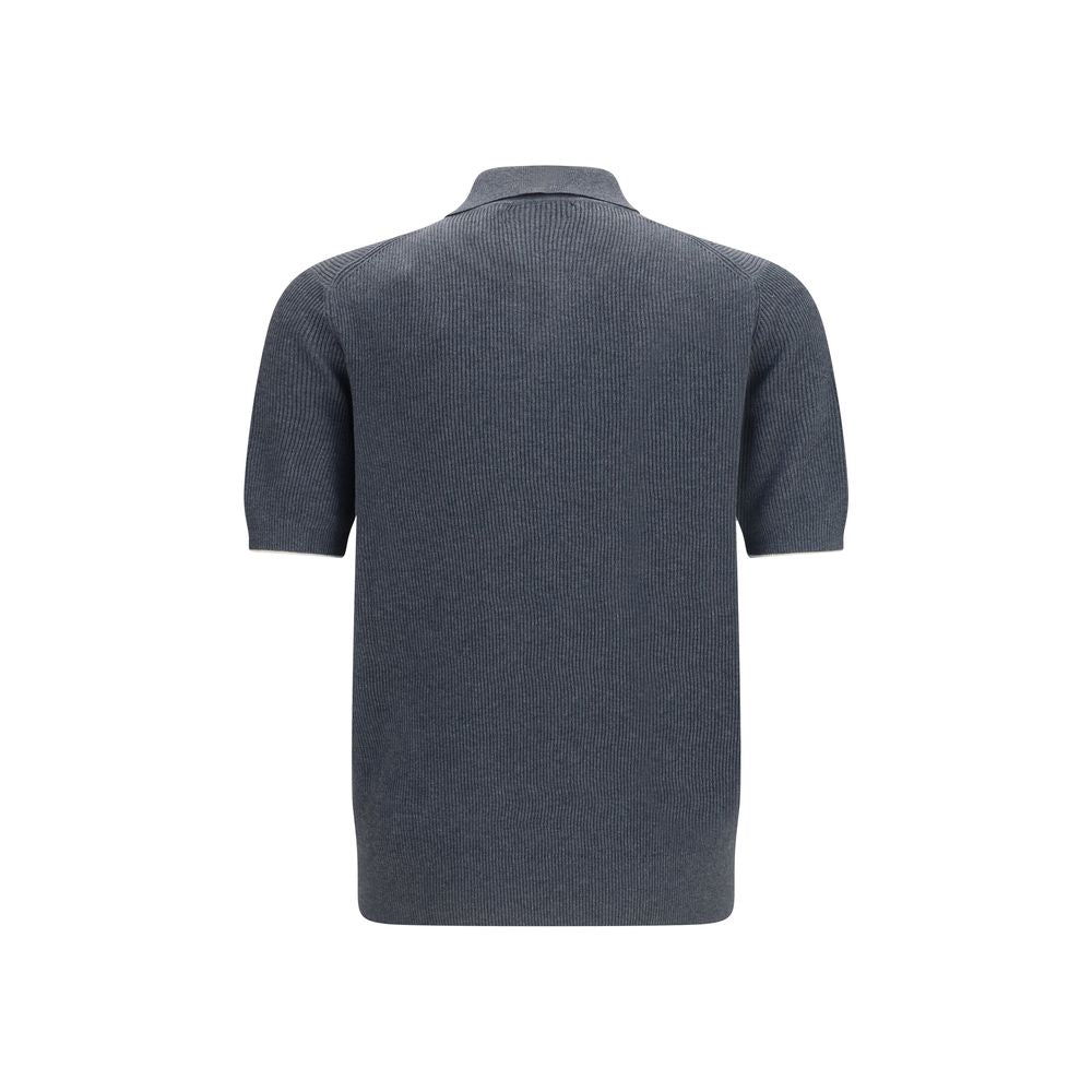 Brunello Cucinelli Graues Baumwoll-Sweatshirt