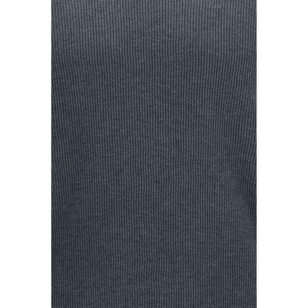Brunello Cucinelli Graues Baumwoll-Sweatshirt
