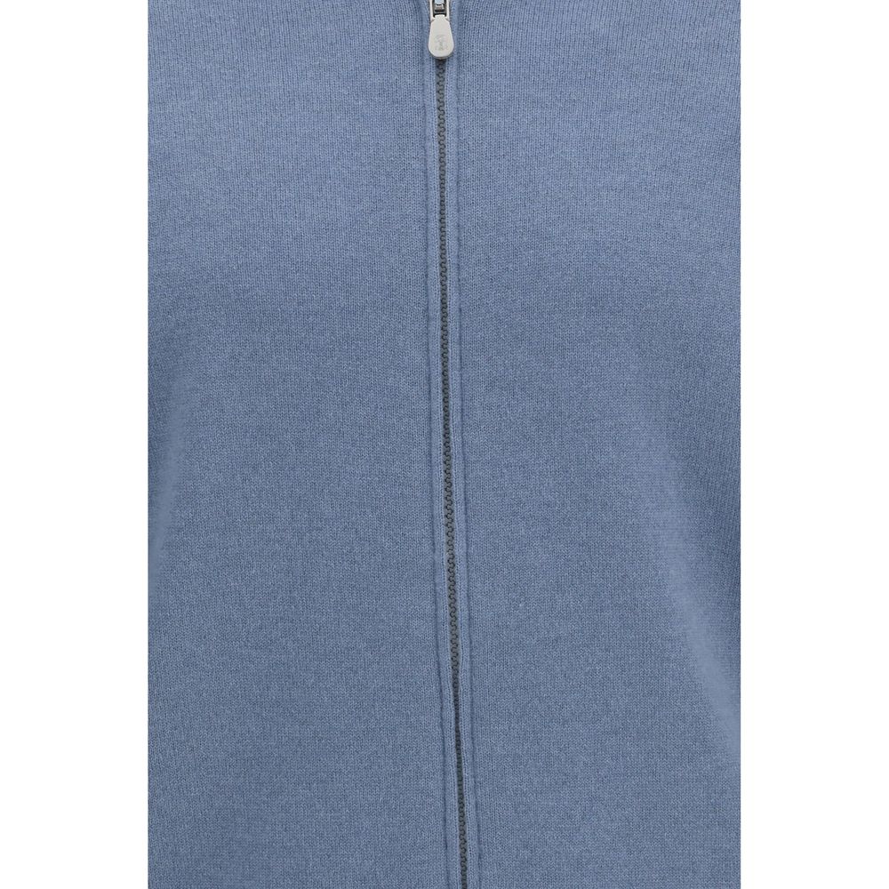 Brunello Cucinelli Blauer Kaschmir-Cardigan