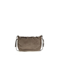 Brunello Cucinelli Braune Kalbsleder Bos Taurus Schultertasche