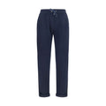 Brunello Cucinelli Blaue Freizeithose aus Polyamid