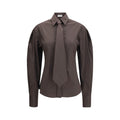 Brunello Cucinelli Braunes Baumwollhemd
