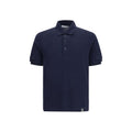 Premiata Blaues Baumwoll-Polohemd