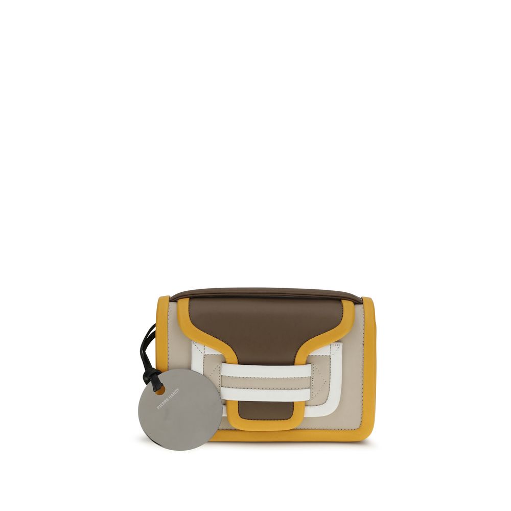 Pierre Hardy Orange Kalbsleder Bos Taurus Schultertasche