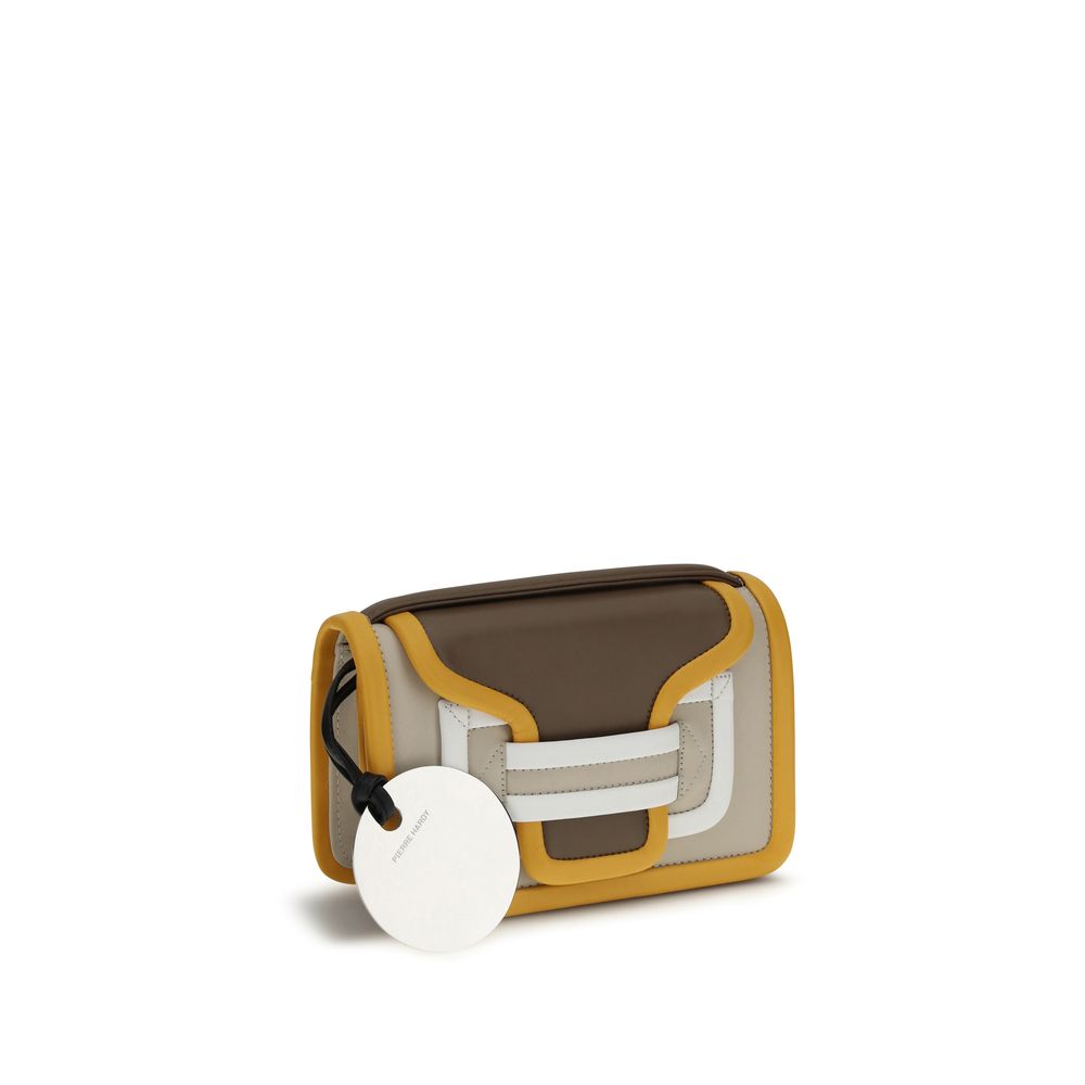 Pierre Hardy Orange Kalbsleder Bos Taurus Schultertasche