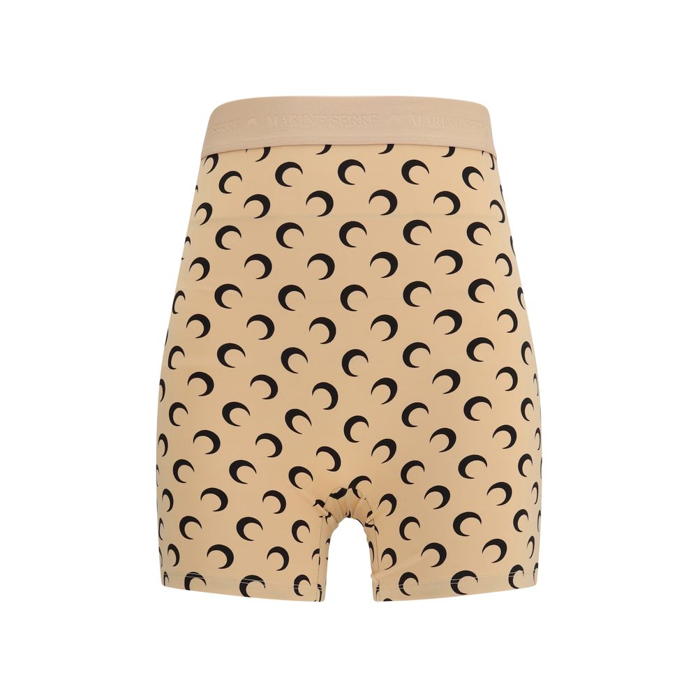 Marine Serre Beige Polyamid Bermuda Shorts