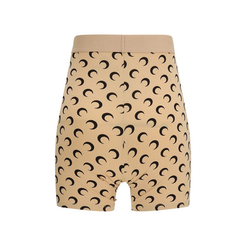 Marine Serre Beige Polyamid Bermuda Shorts