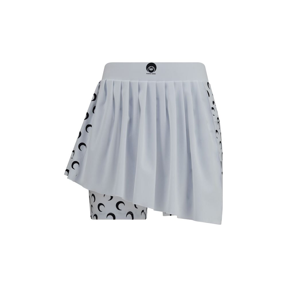Marine Serre Weiße Polyamid-Shorts und Mini-Shorts