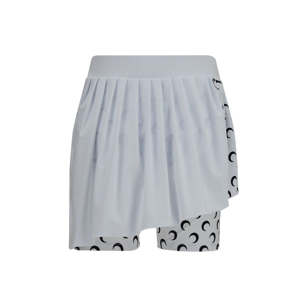Marine Serre Weiße Polyamid-Shorts und Mini-Shorts