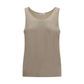 Brunello Cucinelli Beige Kaschmir-Tanktop ohne Ärmel