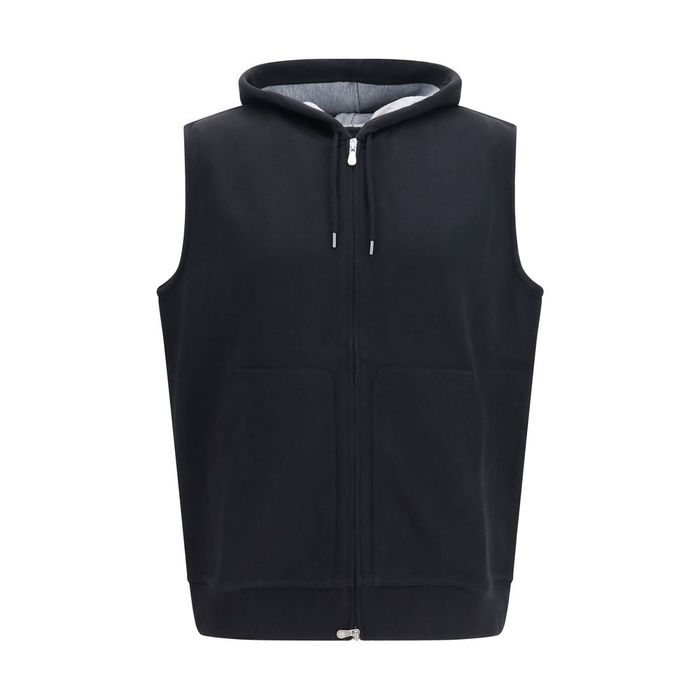 Brunello Cucinelli Schwarzer Baumwoll-Sweatshirt