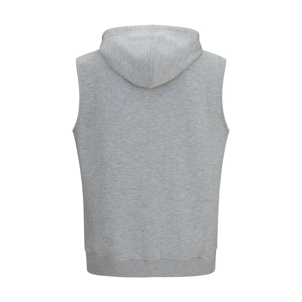 Brunello Cucinelli Grauer Baumwollpullover