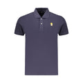 Marina Militare Blaues Baumwoll-Poloshirt für Herren