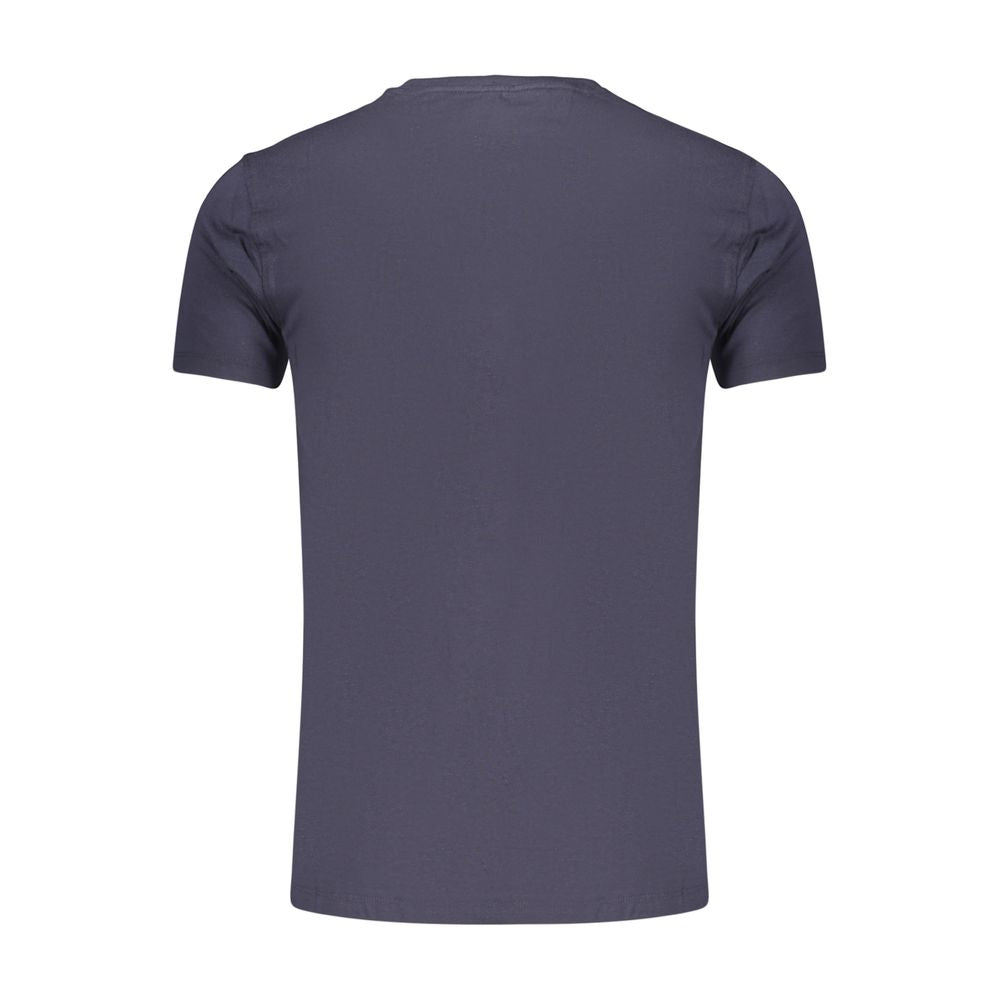 Marina Militare Blaues Baumwoll-T-Shirt für Herren