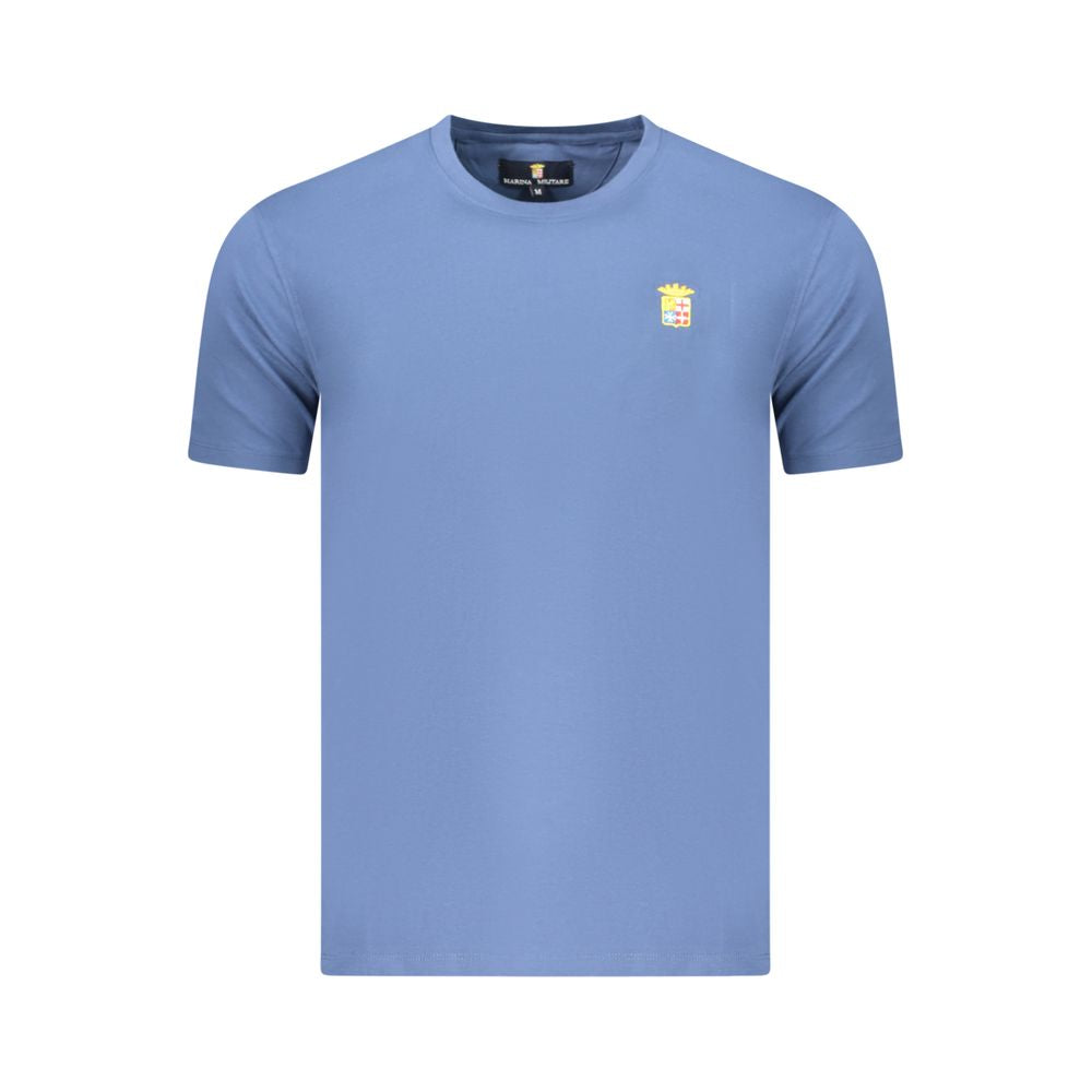 Marina Militare Blaues Baumwoll-T-Shirt für Herren