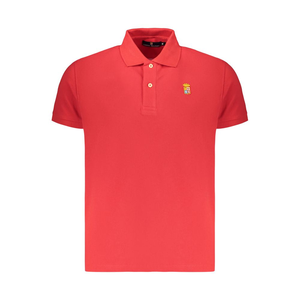 Marina Militare Rosso Baumwoll-Poloshirt für Herren