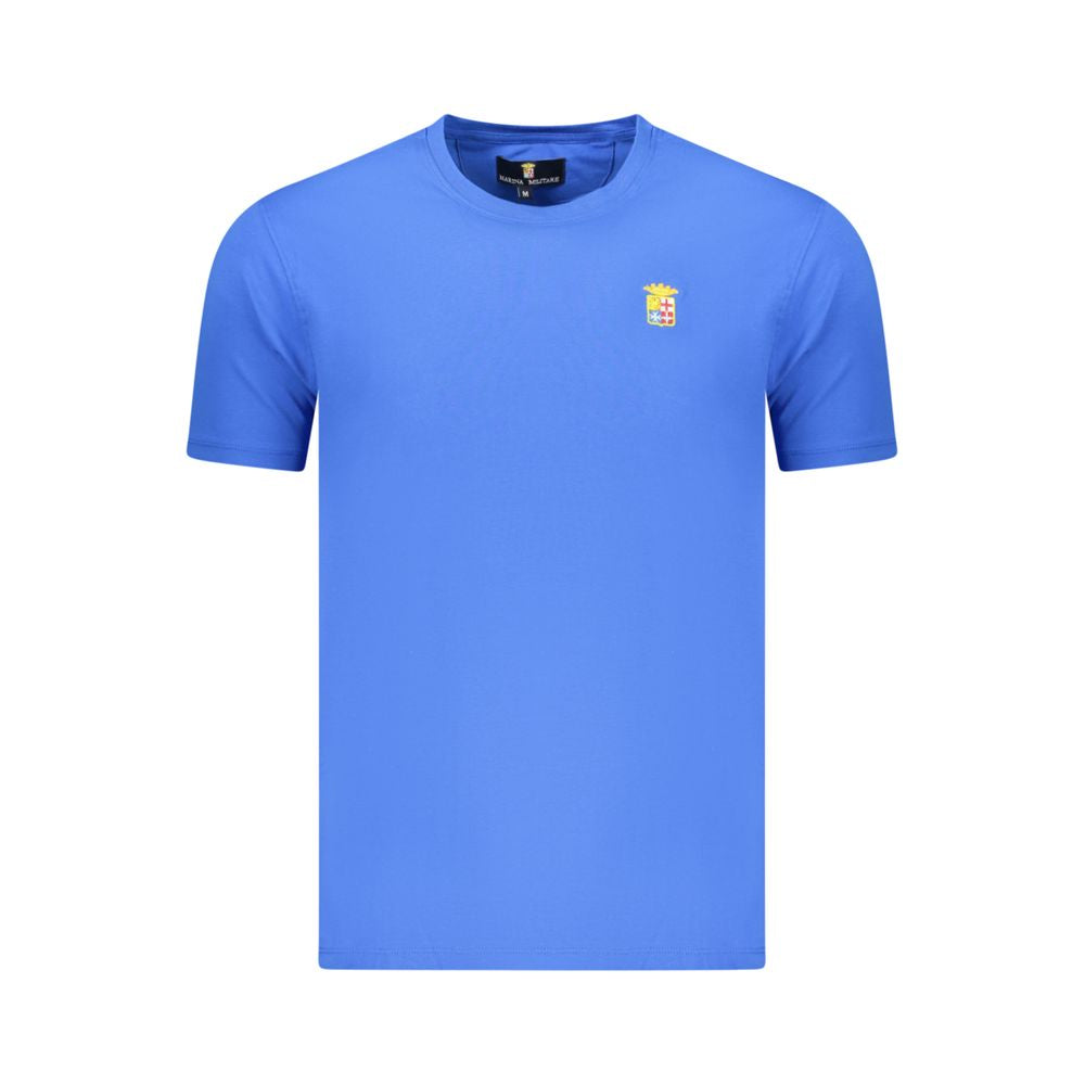 Marina Militare Blaues Baumwoll-T-Shirt für Herren