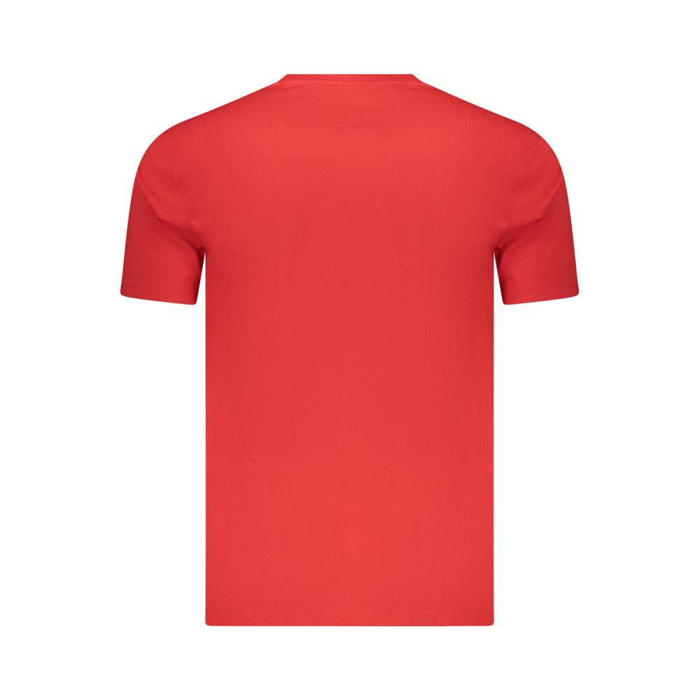 Marina Militare Rotes Baumwoll-T-Shirt für Herren