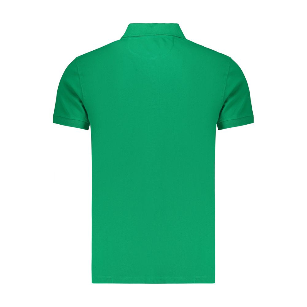 Marina Militare Grünes Herren-Poloshirt aus Baumwolle