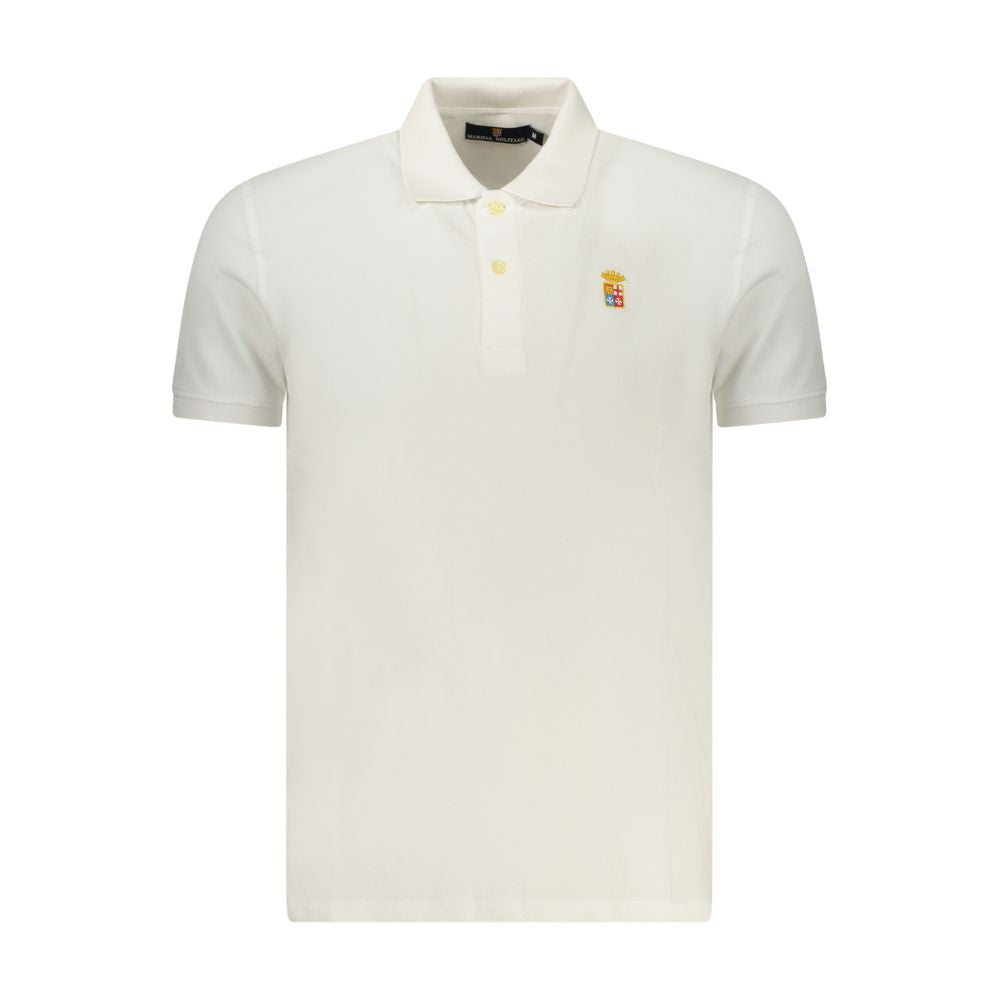 Marina Militare Bianco Baumwoll-Poloshirt für Herren