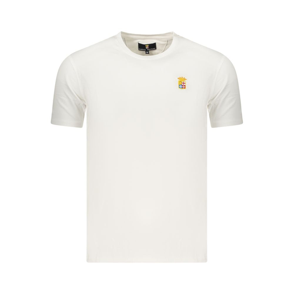 Marina Militare Bianco Baumwoll-T-Shirt für Herren