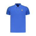Marina Militare Blaues Baumwoll-Poloshirt für Herren