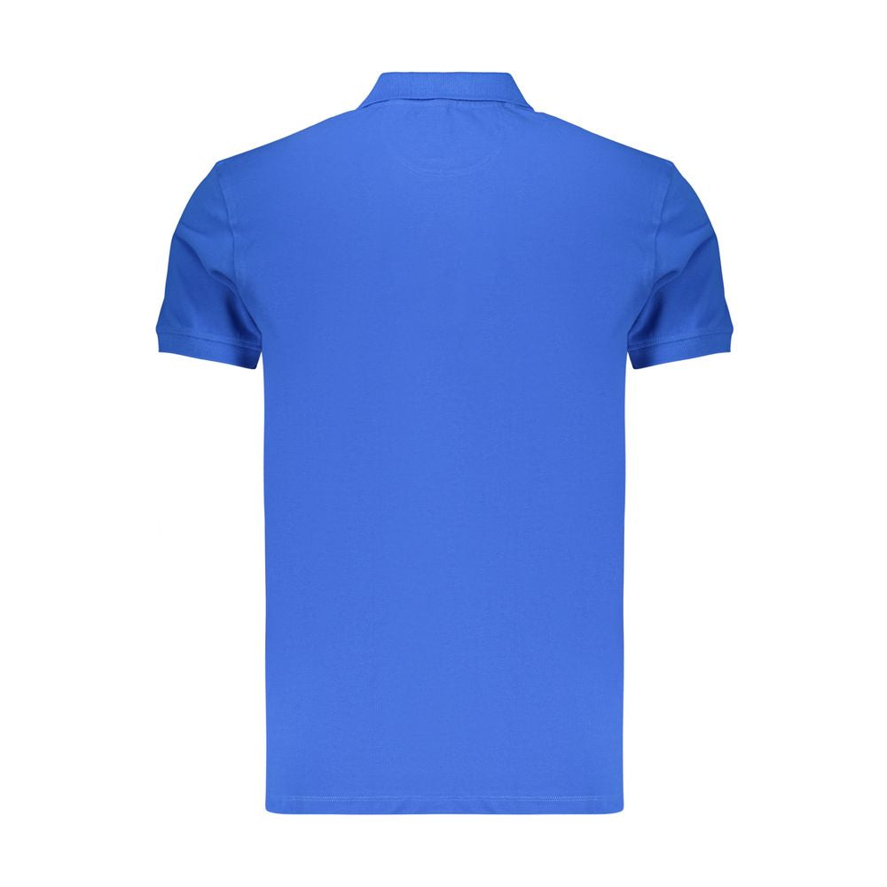 Marina Militare Blaues Baumwoll-Poloshirt für Herren
