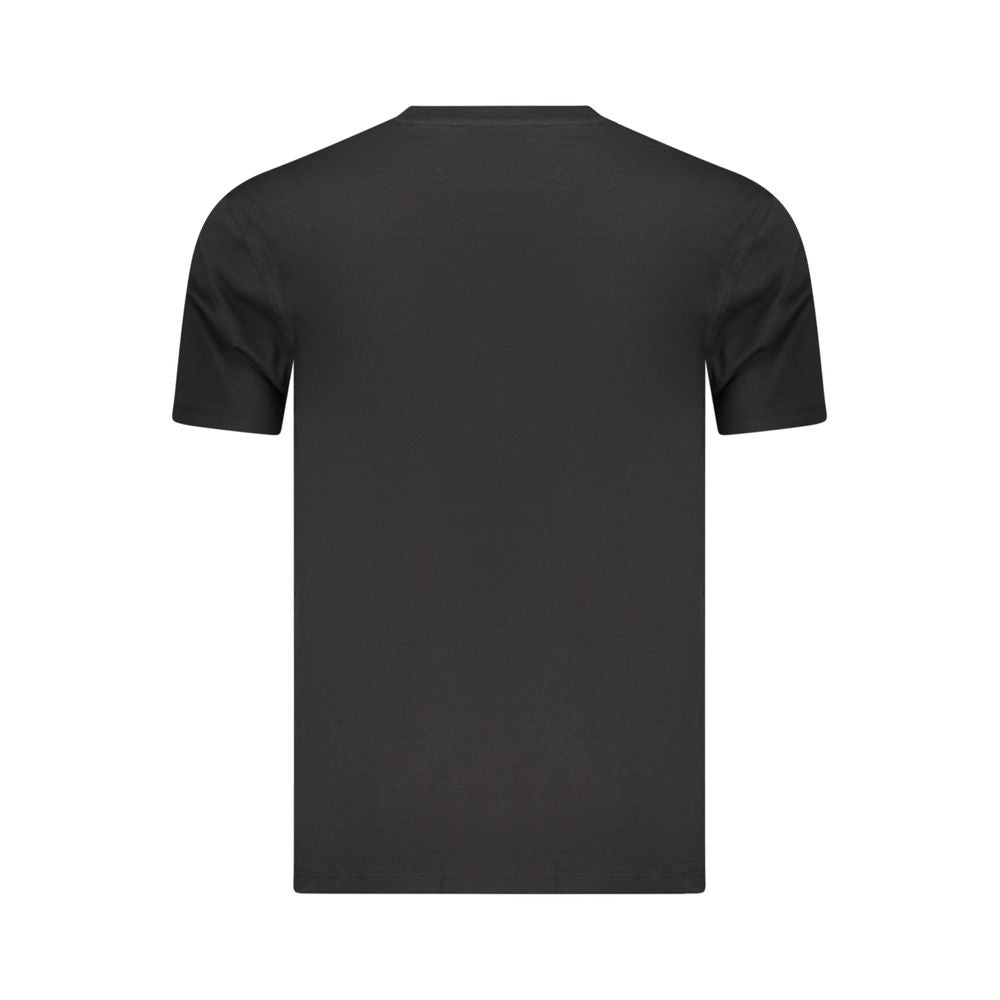 Marina Militare Schwarzes Baumwoll-T-Shirt für Herren