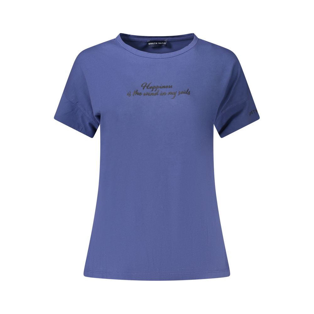 North Sails Blaues Baumwoll-T-Shirt für Damen