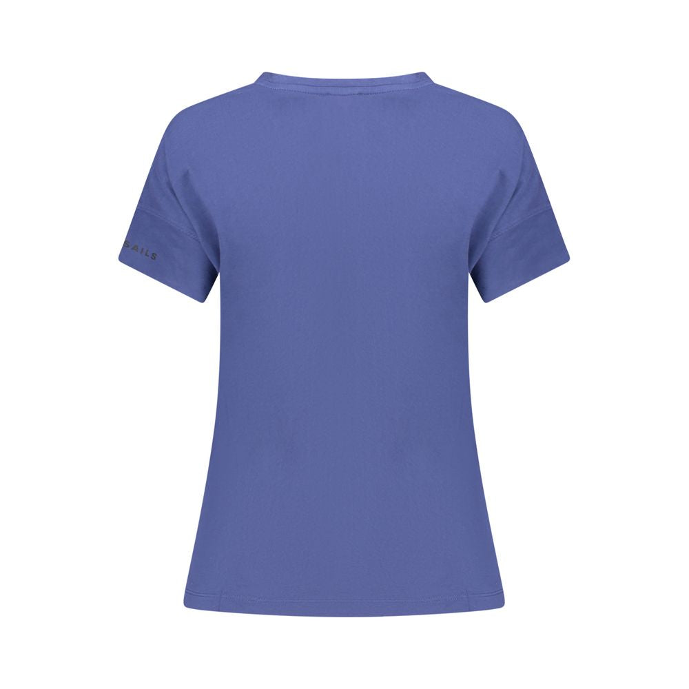 North Sails Blaues Baumwoll-T-Shirt für Damen